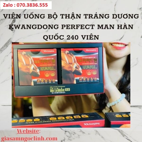 Viên Uống Bổ Thận Tráng Dương Kwangdong Perfect Man Hàn Quốc 240 Viên