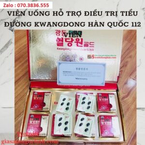 Vien Uong Ho Tro Dieu Tri Tieu Duong Kwangdong Han Quoc 112 Vien 2