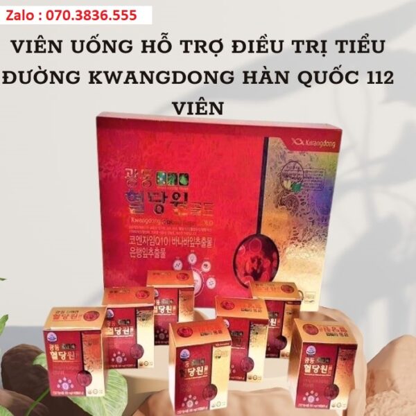 Viên Uống Hỗ Trợ Điều Trị Tiểu Đường Kwangdong Hàn Quốc 112 Viên