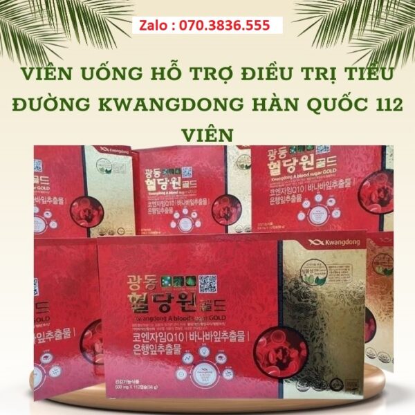 Viên Uống Hỗ Trợ Điều Trị Tiểu Đường Kwangdong Hàn Quốc 112 Viên