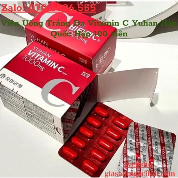 Viên Uống Trắng Da Vitamin C Yuhan Hàn Quốc Hộp 100 viên
