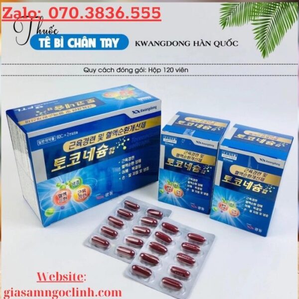 Viên Uống Trị Tê Bì Tay Tê Chân Kwangdong Hàn Quốc 120 viên