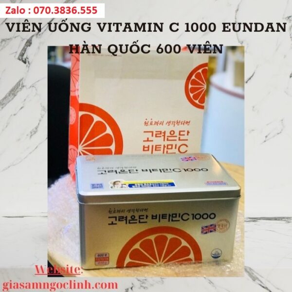 Viên Uống Vitamin C 1000 Eundan Hàn Quốc 600 Viên
