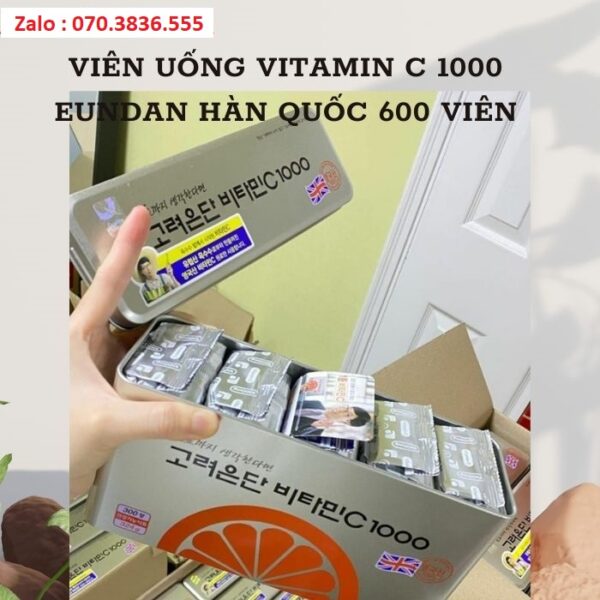Viên Uống Vitamin C 1000 Eundan Hàn Quốc 600 Viên