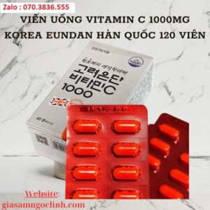 Vien Uong Vitamin C 1000mg Korea Eundan Han Quoc 120 Vien 2