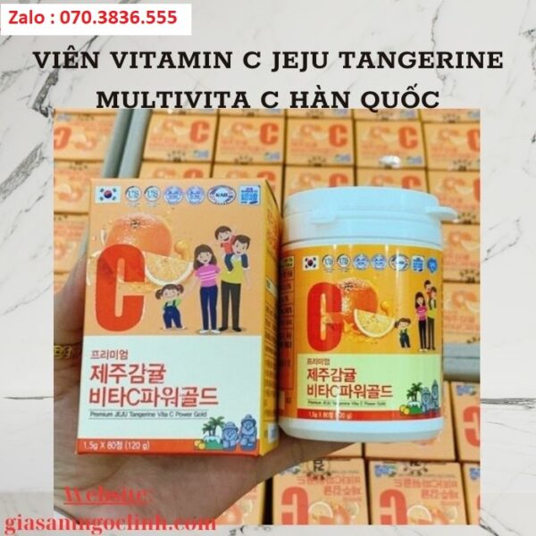 Viên Vitamin C JEJU Tangerine Multivita C Hàn Quốc