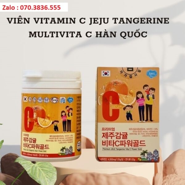 Viên Vitamin C JEJU Tangerine Multivita C Hàn Quốc